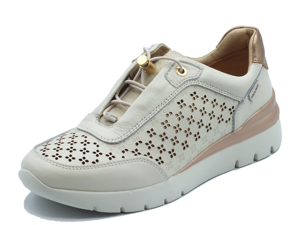 Pikolinos Pikolinos Sneakers Donna Cantabria W4R-6707C1 Nata pelle bianco Nata