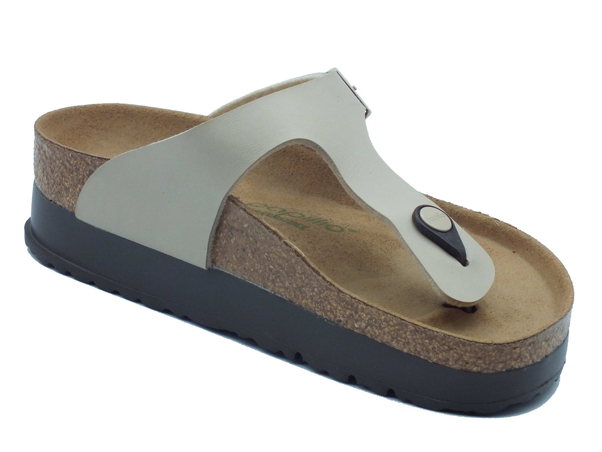 Papillio Papillio Infradito zeppa alta Donna 1031205 Gizeh Pap Flex Platform Sandcastle sintetico beige Sandcastle