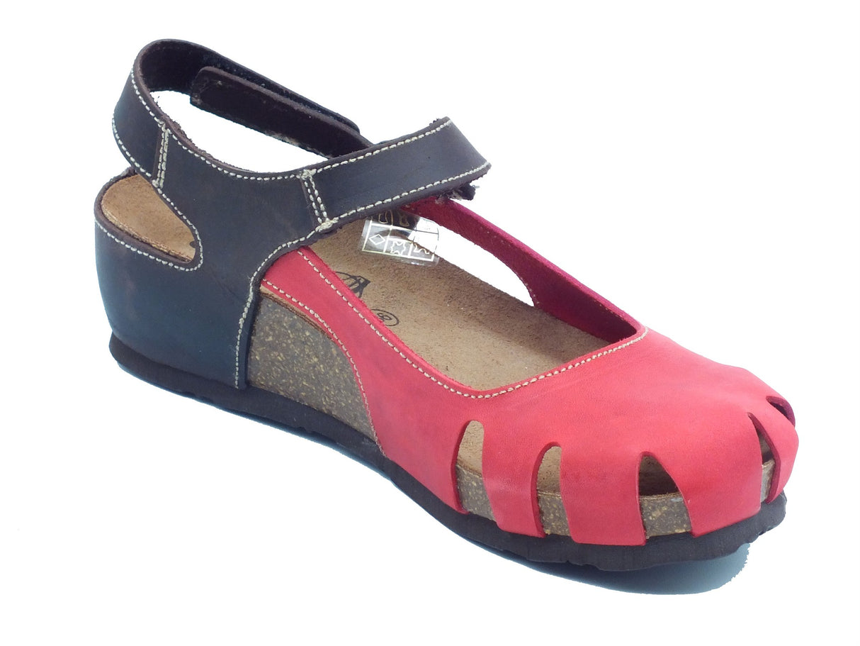 Sabatini Sabatini Sandali zeppa bassa Donna 4036 Crazy Rosso T.Moro pelle rosso Rosso Testa di Moro