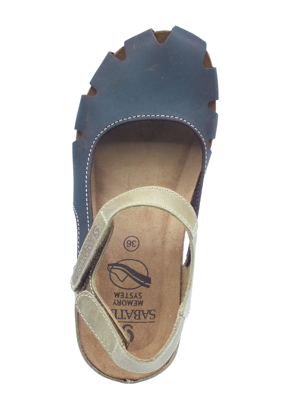 Sabatini Sabatini Sandali zeppa bassa Donna 4036 Crazy T.Moro Kaki pelle marrone Testa di Moro Kaki