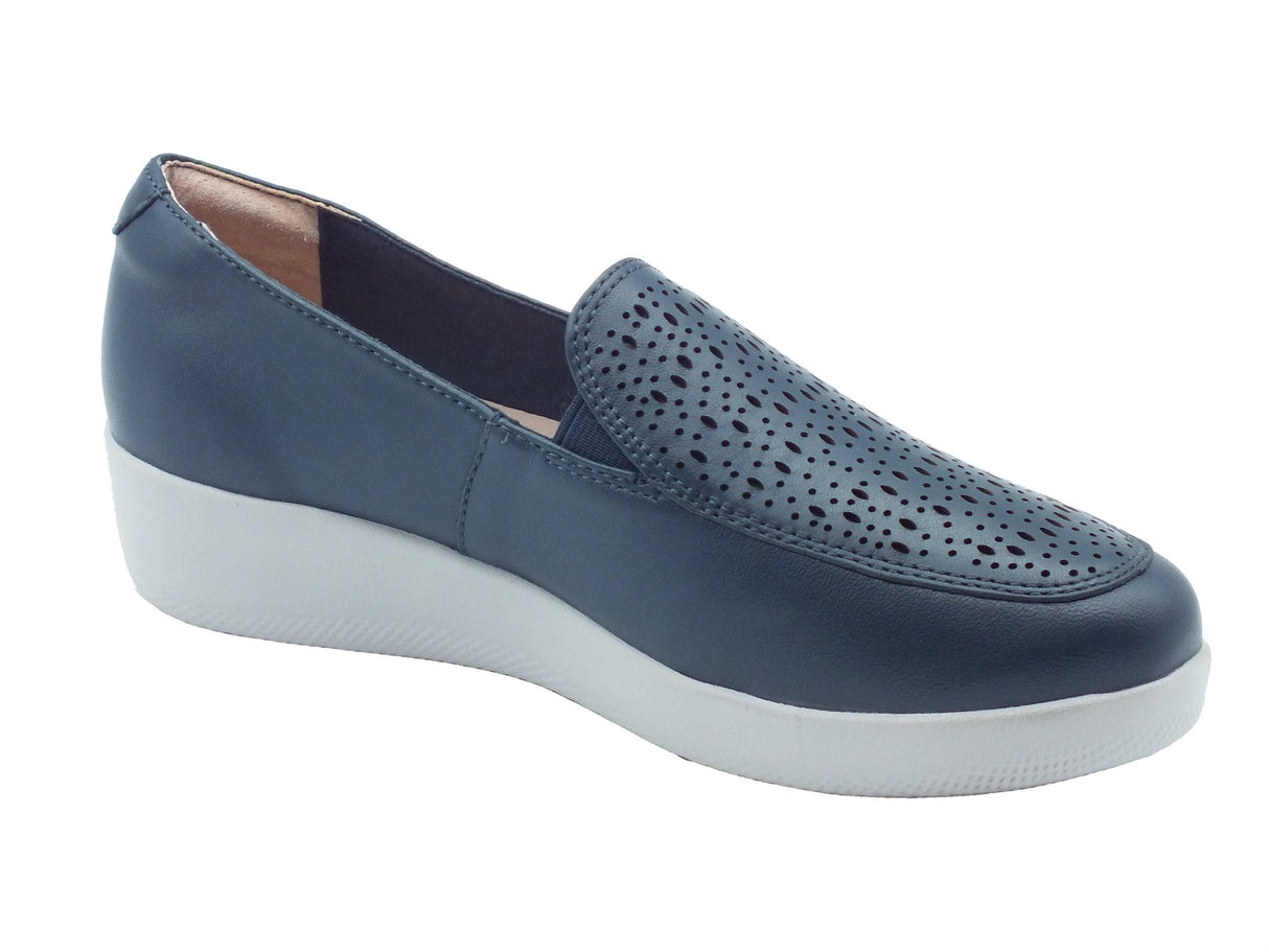 Stonefly Stonefly Mocassini Donna 218962 Paseo Nappa Ocean Blue pelle blu blu