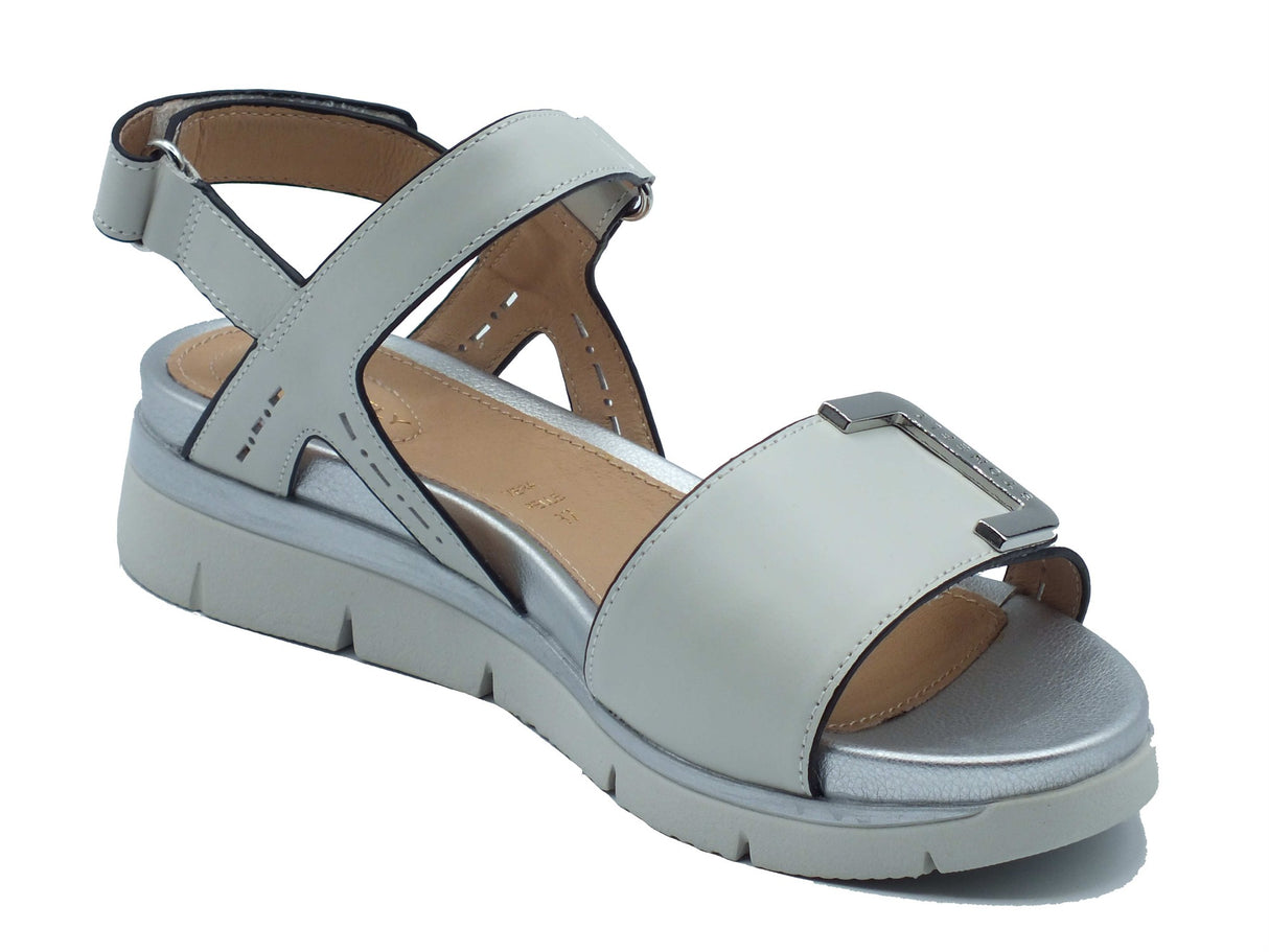 Stonefly Stonefly Sandali zeppa bassa Donna 223657 Elody 24 Birch White pelle bianco Birch White