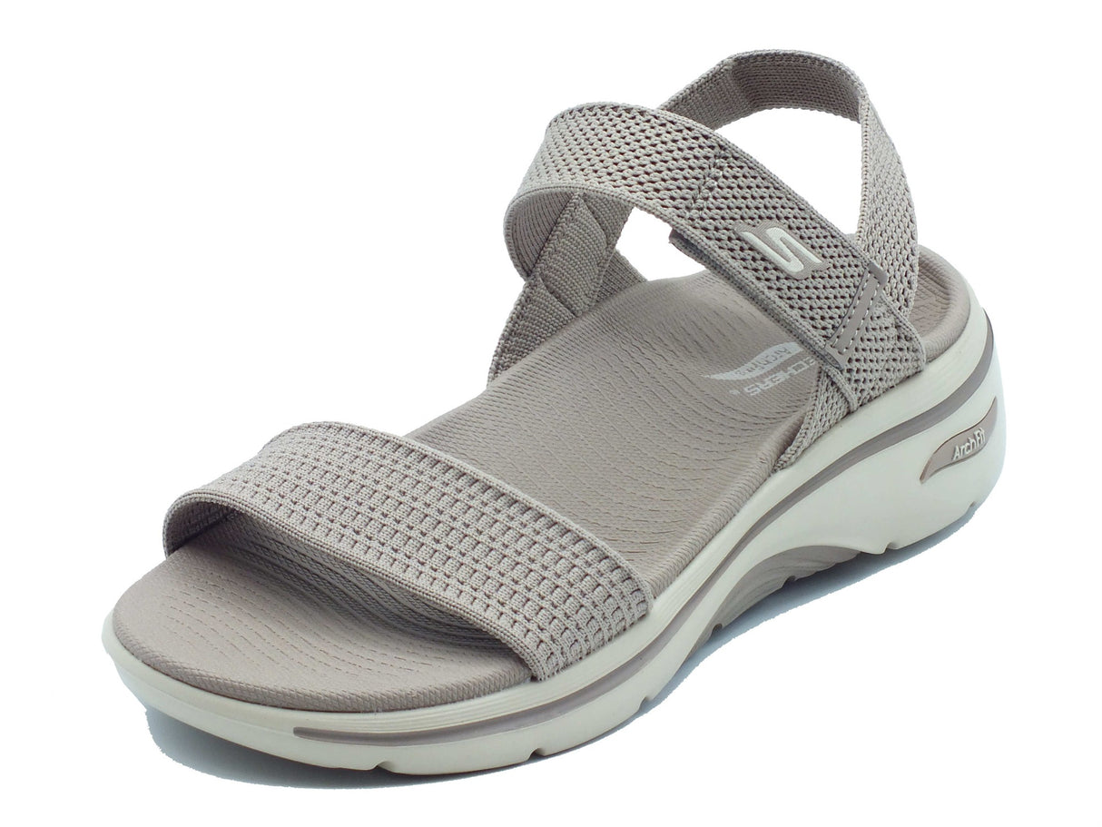 Skechers Skechers Sandali zeppa bassa Donna 140874 Annie Taupe sintetico beige Taupe