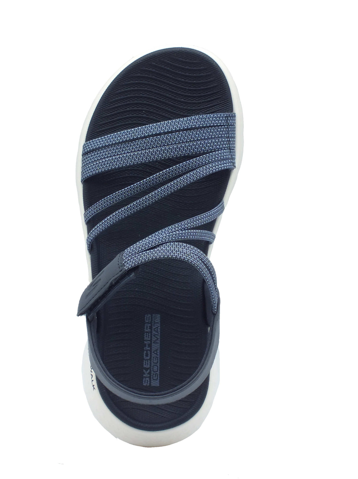 Skechers Skechers Sandali zeppa bassa Donna 141473 Navy pelle blu Navy