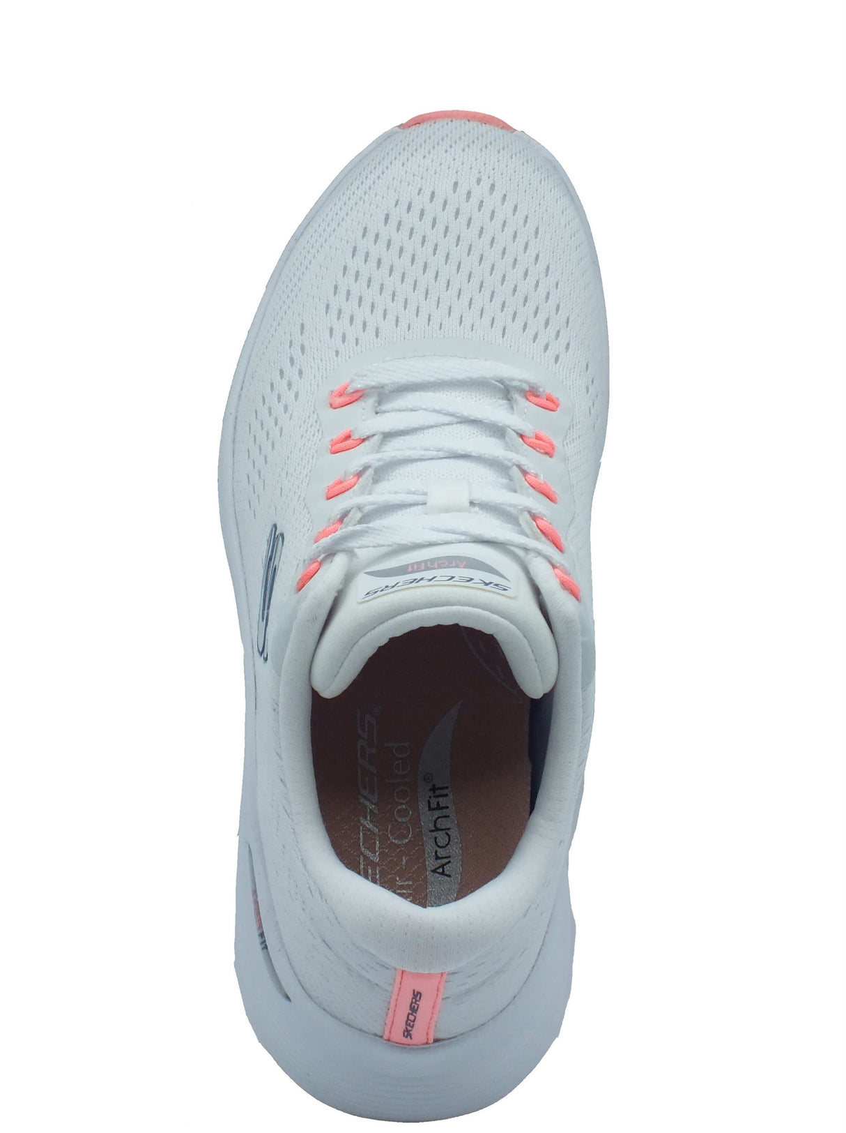 Skechers Skechers Sportive Donna 150051 Arch Fit Big League White Pink Blue sintetico bianco White