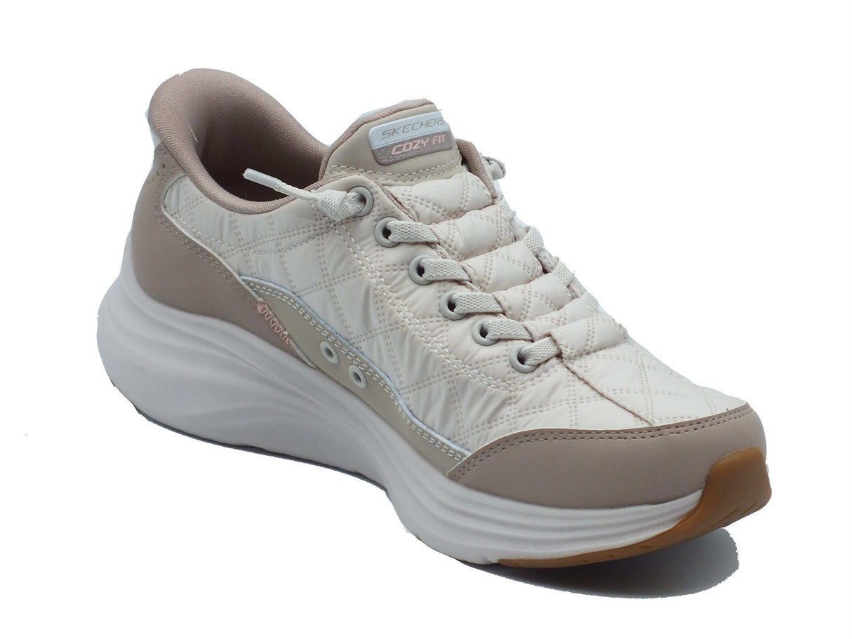 Skechers Skechers Slip-on Donna 150404 Contour Foam Natural Taupe pelle beige Taupe