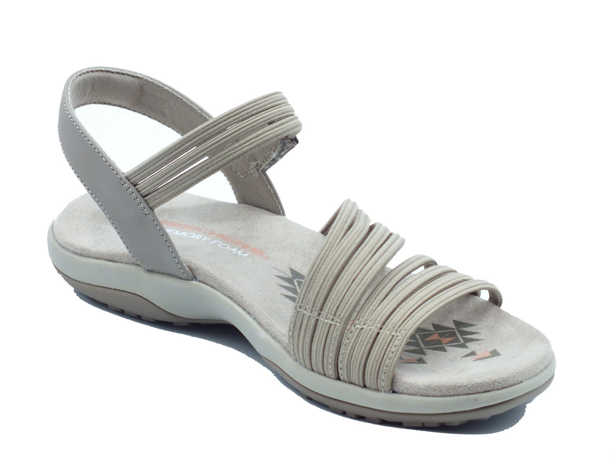 Skechers Skechers Sandali zeppa bassa Donna 163573 Taupe pelle beige Taupe
