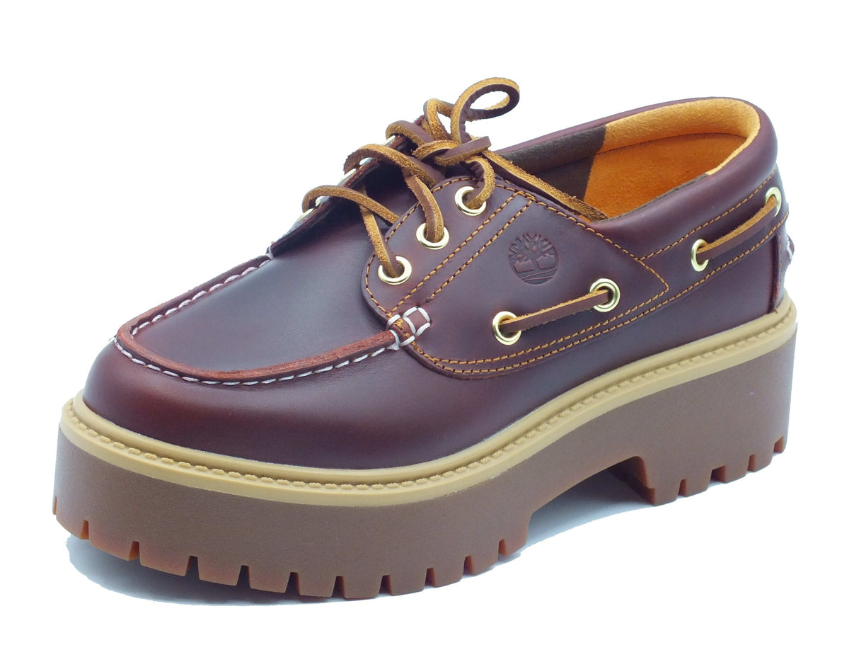 Timberland Timberland Sneakers Donna 0A2QDM Stone Street Rootbeer pelle marrone Marrone