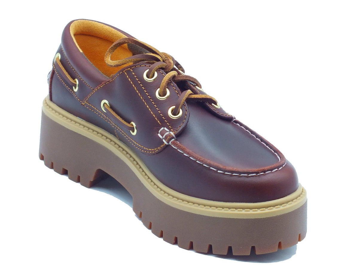 Timberland Timberland Sneakers Donna 0A2QDM Stone Street Rootbeer pelle marrone Marrone