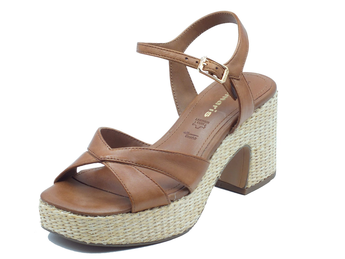Tamaris Tamaris Sandali tacco alto Donna 1-28313-44 Cognac pelle marrone Cognac