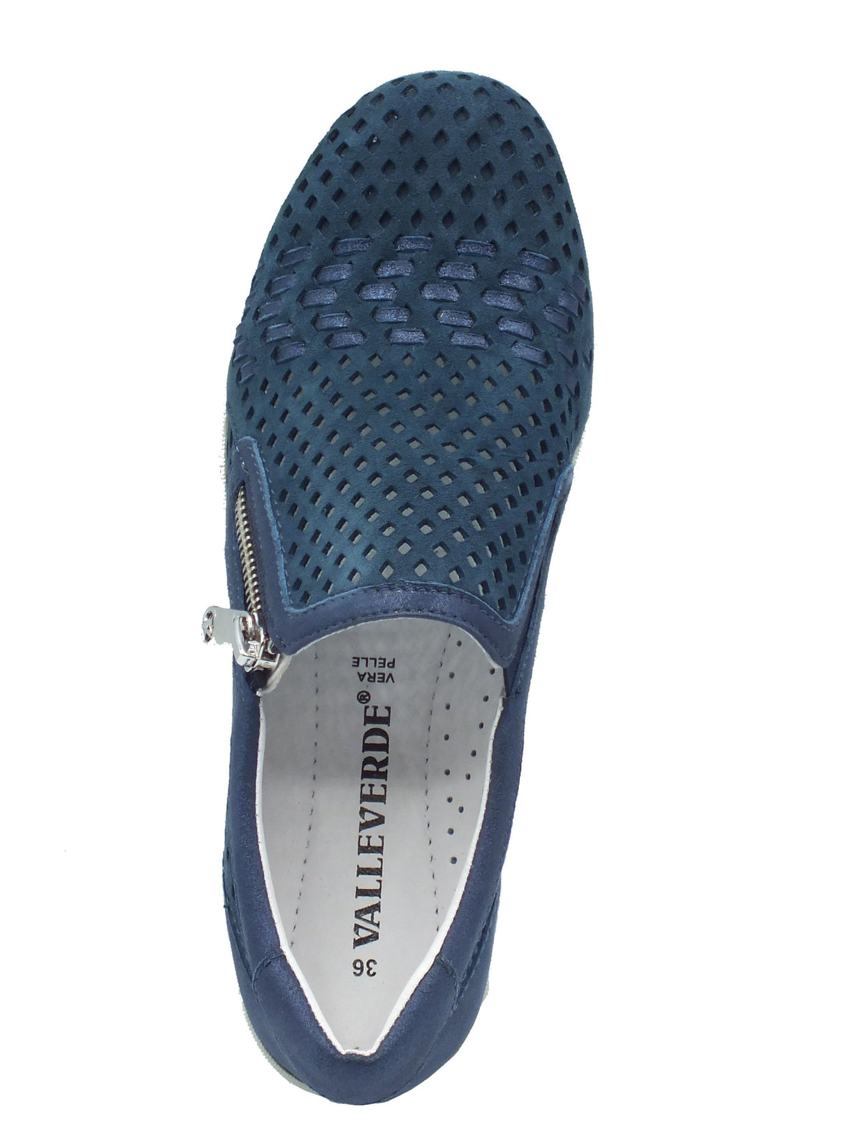 Valleverde Valleverde Mocassini Donna VD350W Suede Blu pelle blu Blu