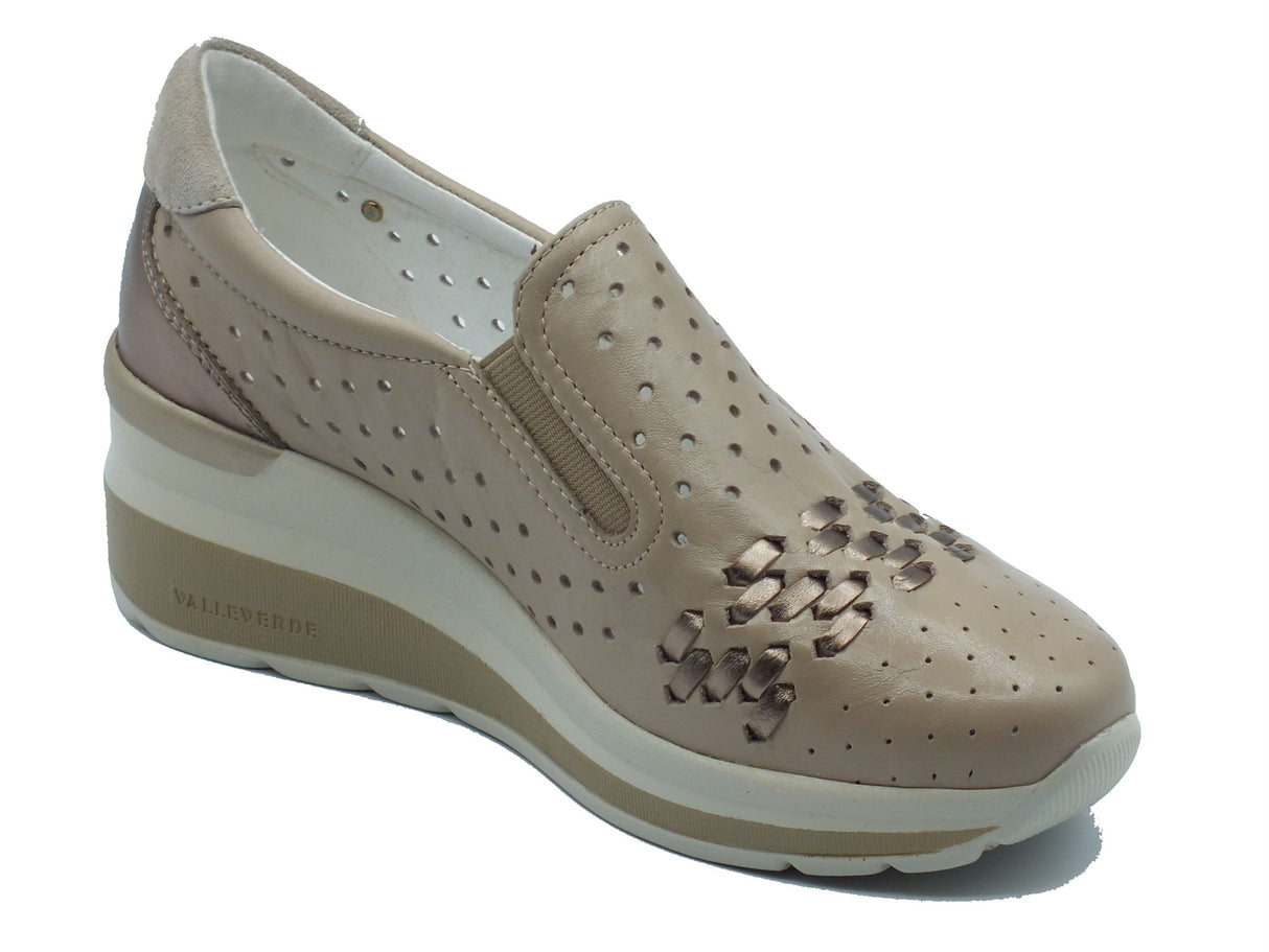 Valleverde Valleverde Mocassini Donna VVCA101F Nappa Beige pelle beige Beige