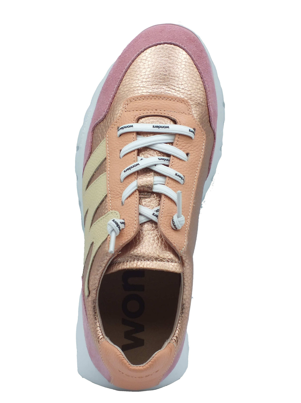 Wonders Wonders Sneakers Donna A-24101 Trend Blush Rame pelle rosa Rame