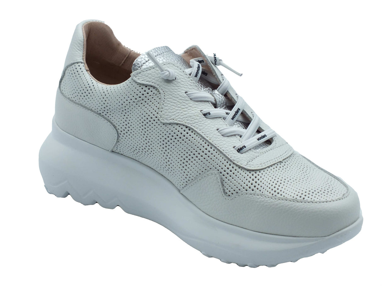 Wonders Wonders Sneakers Donna A-4021 Ultrafly Wild Off pelle bianco Wild Off