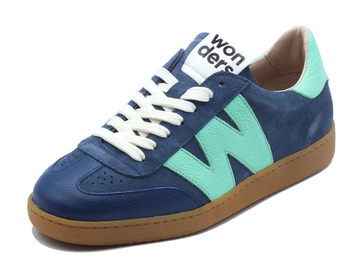 Wonders Wonders Sneakers Donna AP-2001 Nubia Wild Baltic pelle blu Baltic