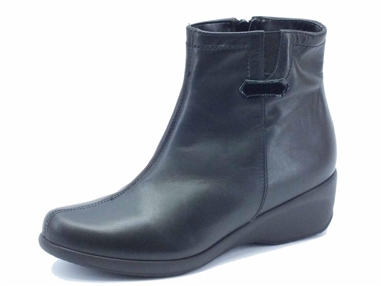 Cinzia Soft Tronchetti Cinzia Soft in pelle nera con lampo Nero