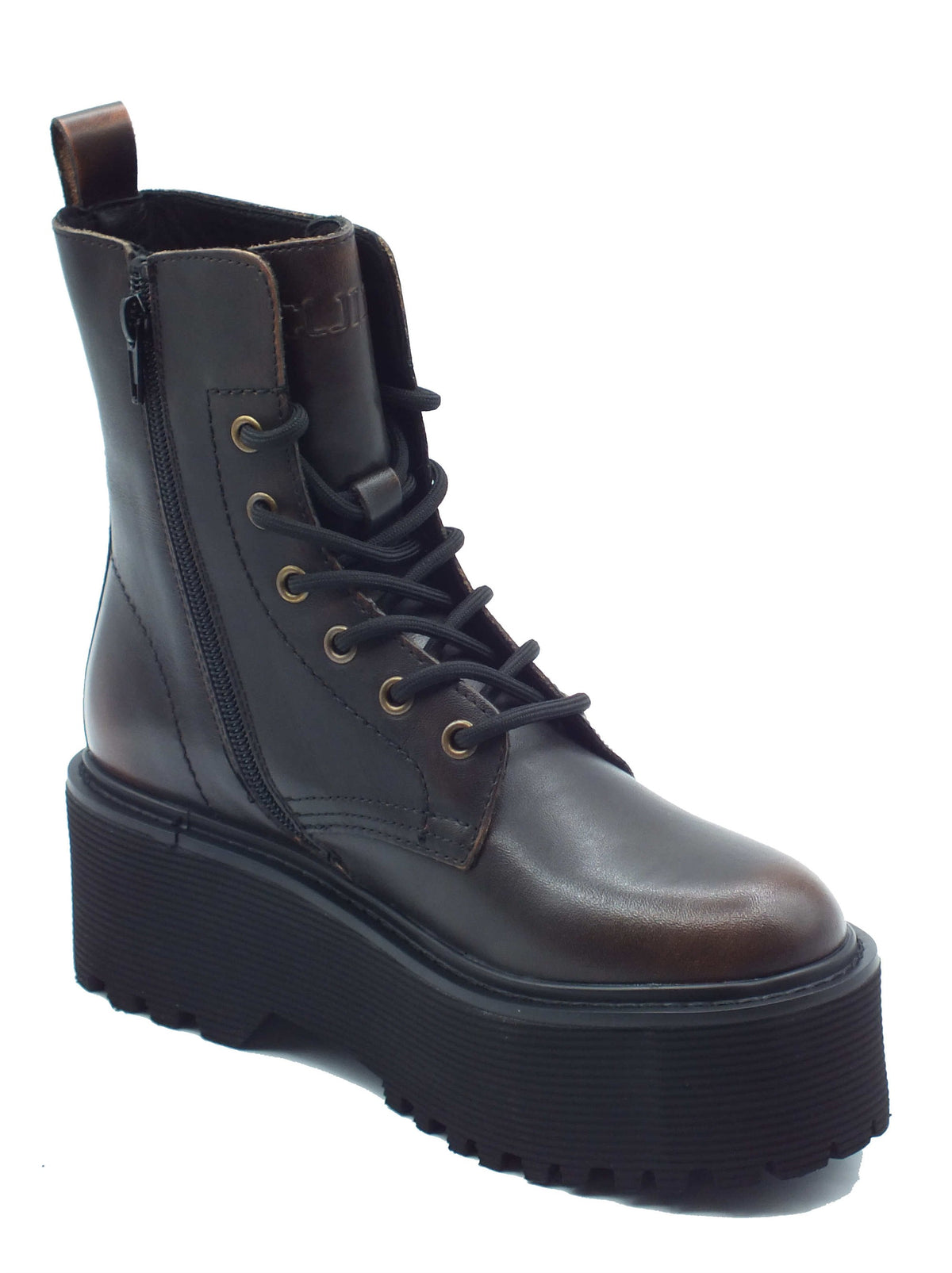 CULT CULT Tronchetti con tacco Donna CLW346002 Axl Black Brown pelle marrone Brown