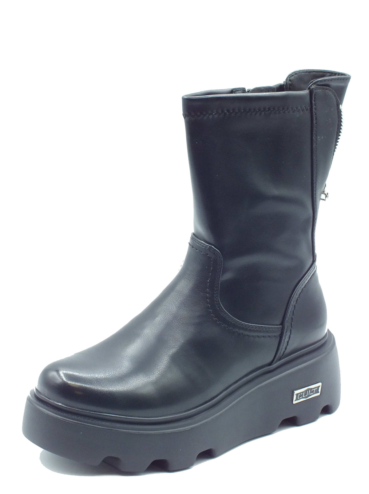CULT CULT Scarponcini Donna CLW480400 New Rock Black pelle nero Black