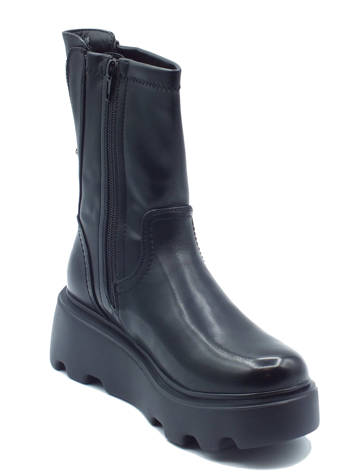 CULT CULT Scarponcini Donna CLW480400 New Rock Black pelle nero Black