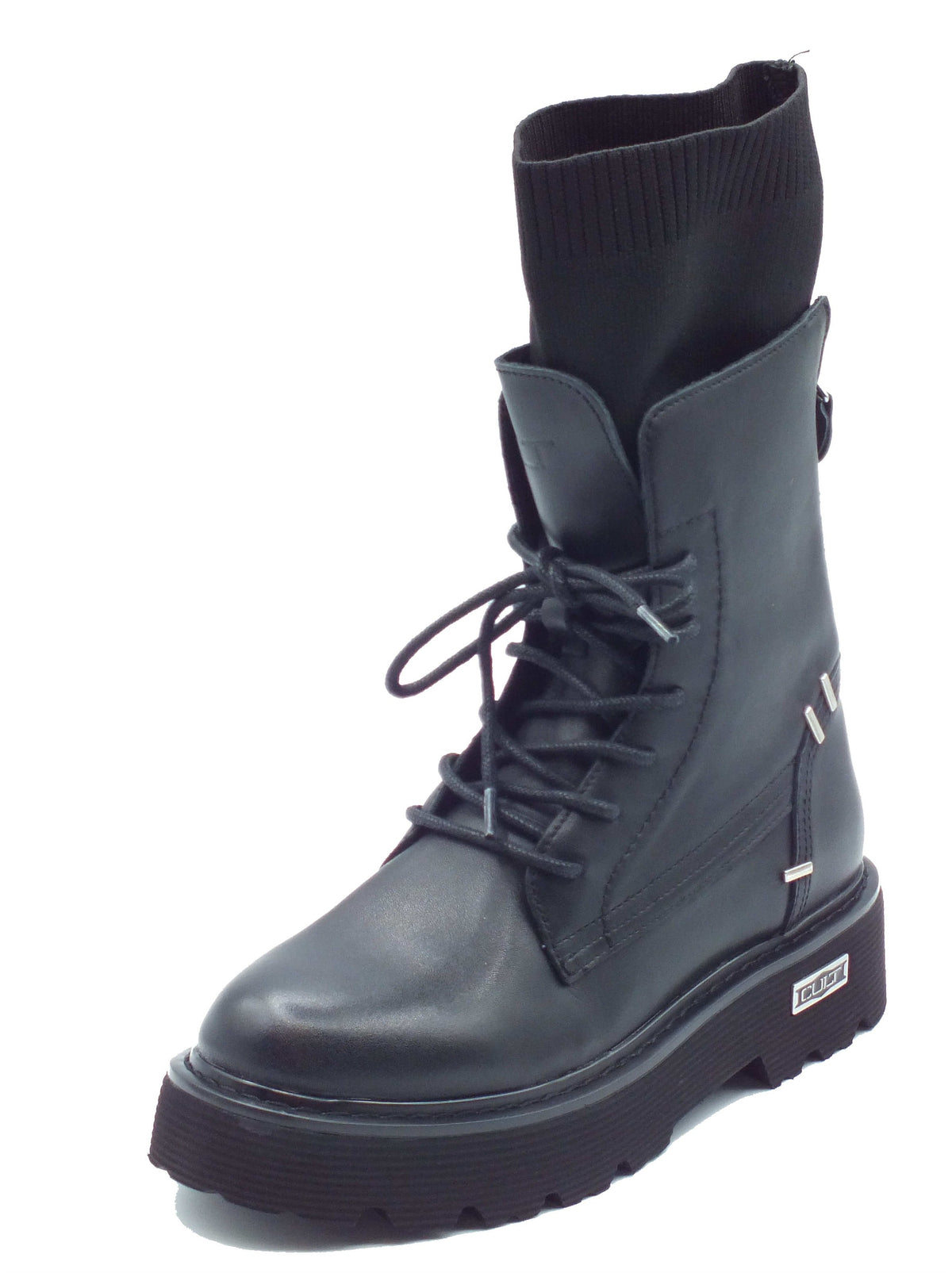 CULT CULT Anfibi Donna CLW482800 Slash Black pelle nero Black