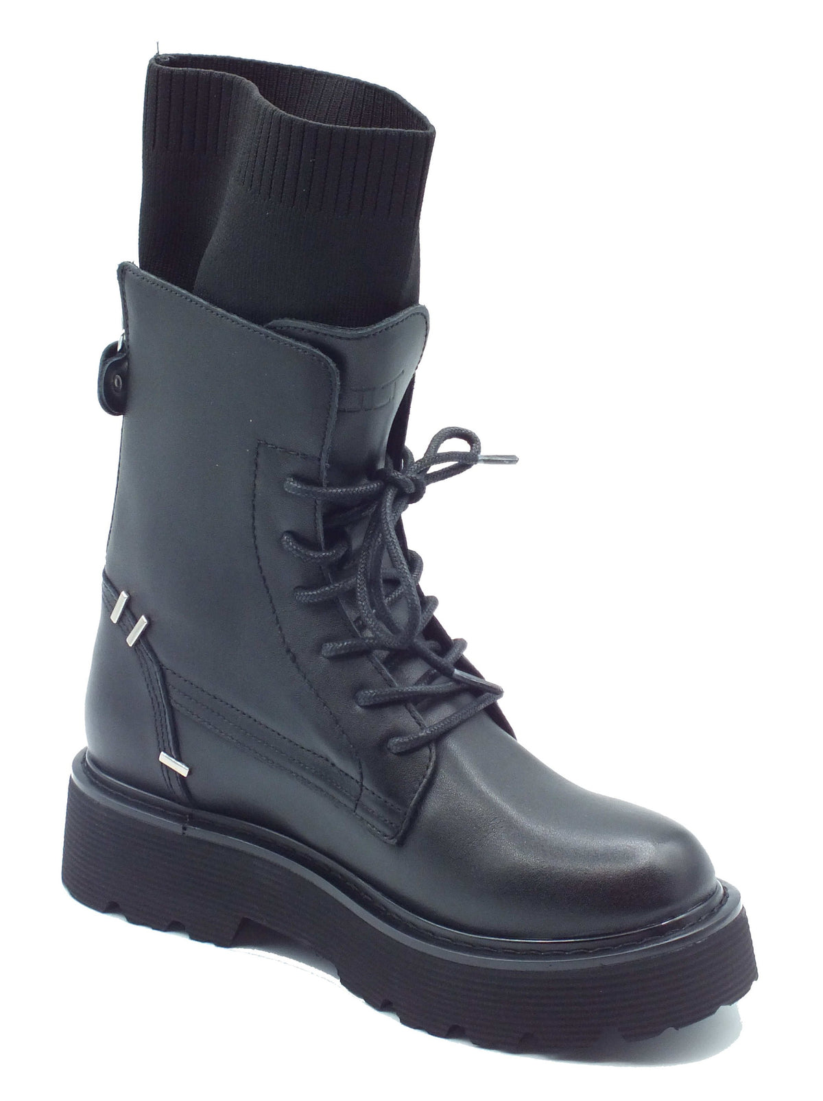 CULT CULT Anfibi Donna CLW482800 Slash Black pelle nero Black