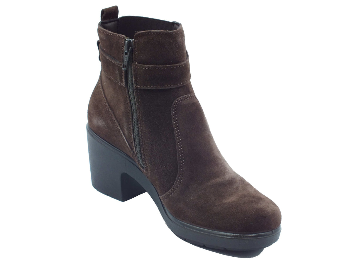ENVAL Soft ENVAL Soft Tronchetti con tacco Donna 2259922 Scam. Super T.Moro pelle marrone Testa di Moro