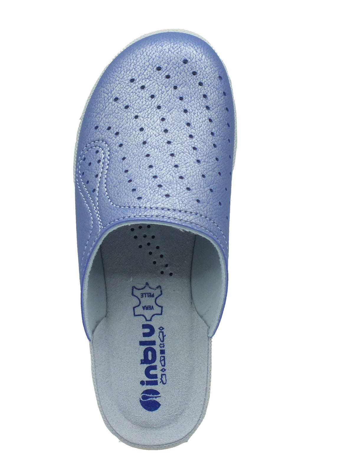 InBlu InBlu Pantofole Donna 500033N Jeans pelle blu Jeans