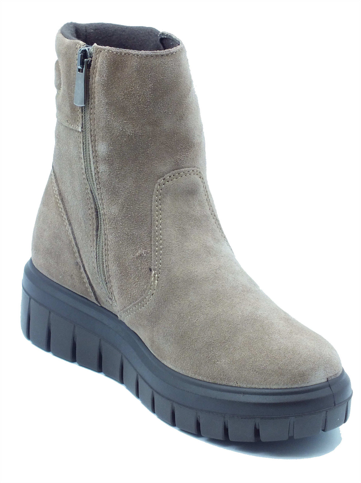 Igi&Co Igi&Co Tronchetti con zeppa Donna 2149222 Scam. Super Fango pelle marrone Fango
