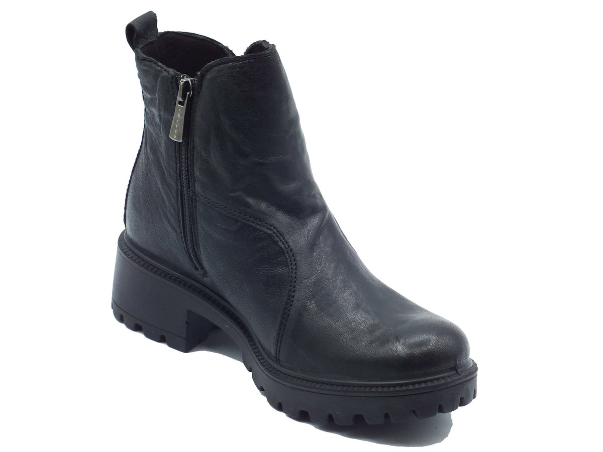 Igi&Co Igi&Co Tronchetti con tacco Donna 2161700 Capra Met. Nero pelle nero Nero