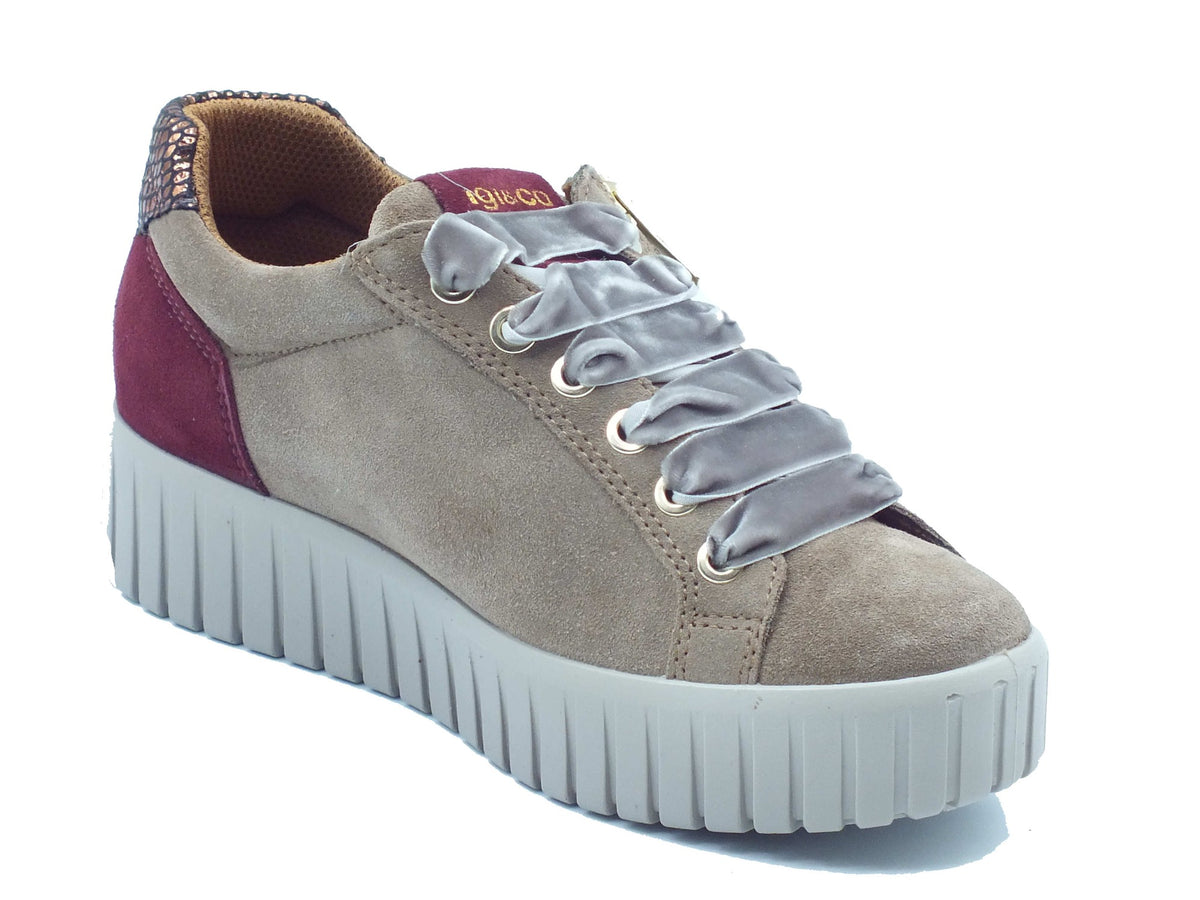 Igi&Co Igi&Co Sneakers Donna 2168644 Scam Super Fango pelle marrone Fango
