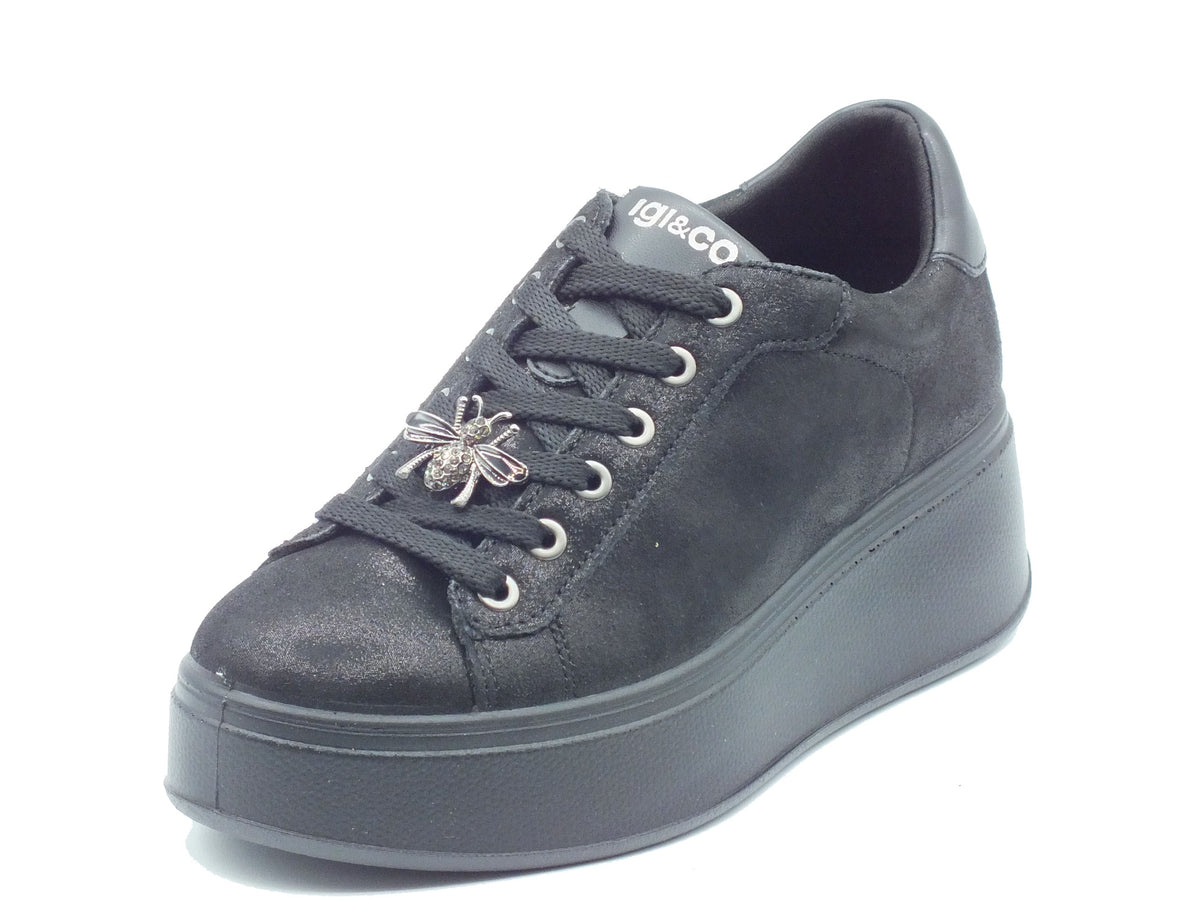 Igi&Co Igi&Co Sneakers Donna 2170400 Capra Cam Nero pelle nero Nero