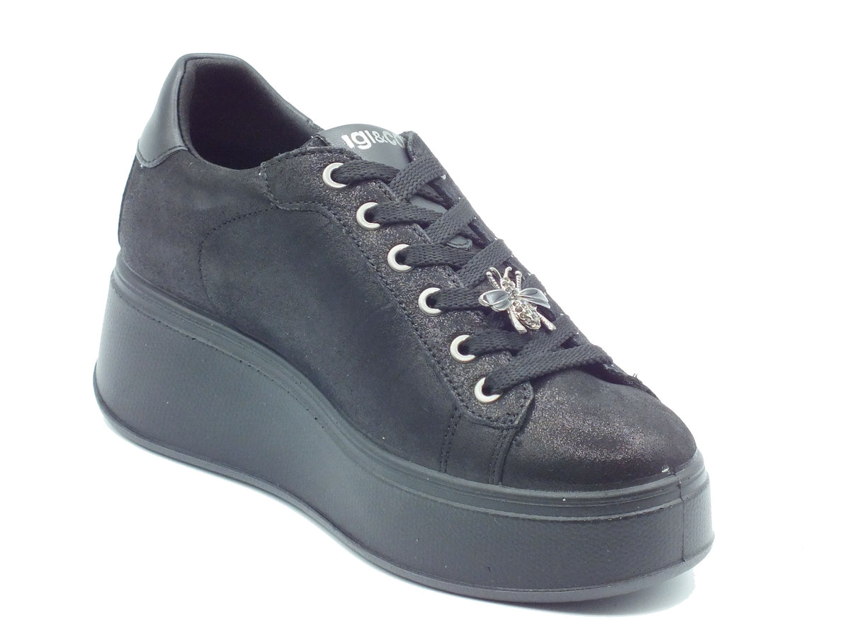 Igi&Co Igi&Co Sneakers Donna 2170400 Capra Cam Nero pelle nero Nero