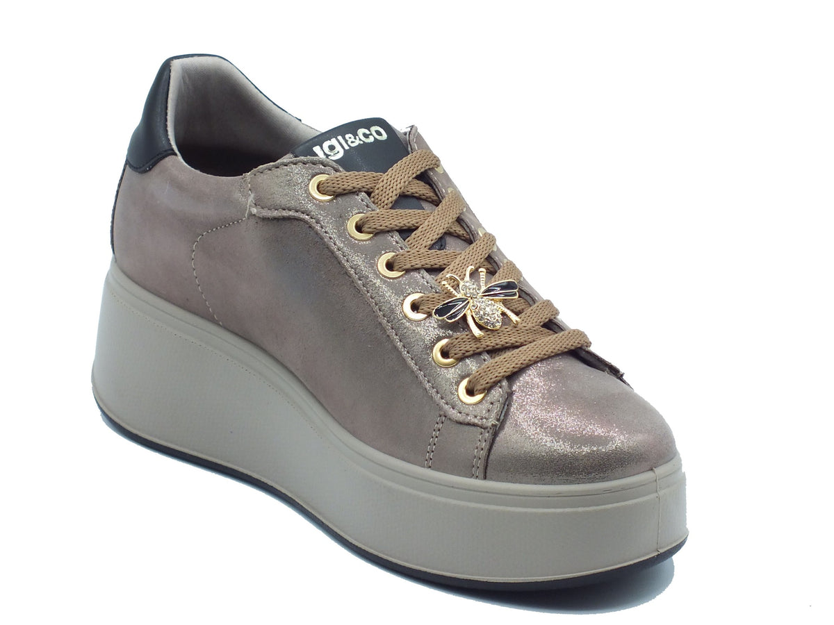 Igi&Co Igi&Co Sneakers Donna 2170433 Capra Cam Champagne pelle beige Champagne