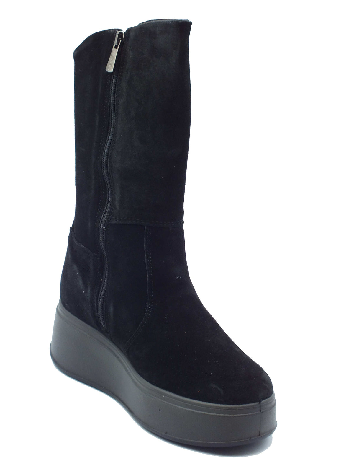Igi&Co Igi&Co Tronchetti con zeppa Donna 2170600 Scam. Super Nero pelle nero Nero