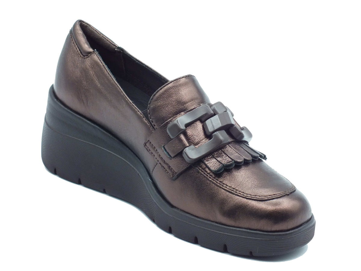 Melluso Melluso Mocassini Donna K55302 Bronzo pelle marrone Bronzo