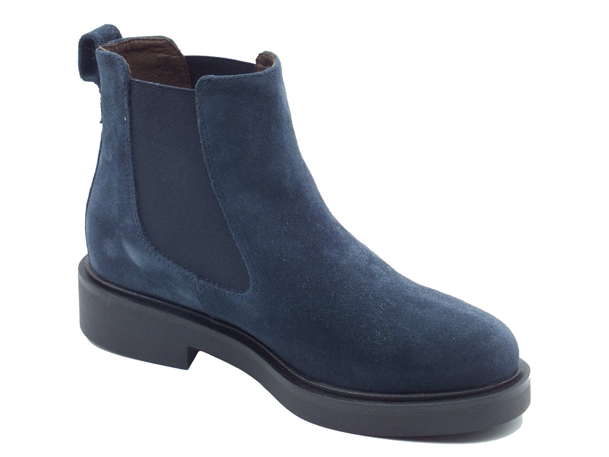 Nero Giardini Nero Giardini Scarponcini Donna I617190D Velour Col. Incanto pelle blu Incanto