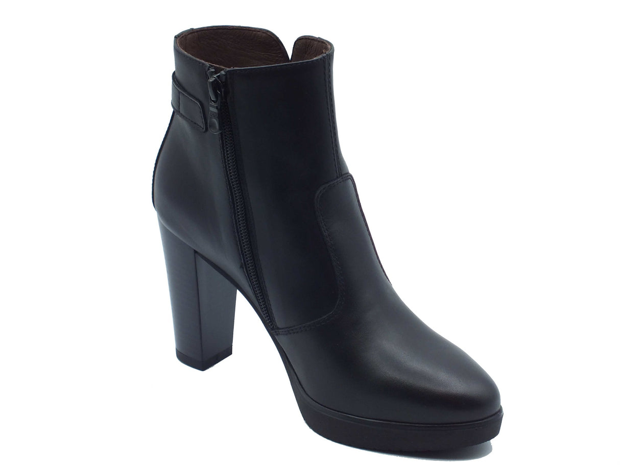 Nero Giardini Nero Giardini Tronchetti con tacco Donna I617270D Guanto Col. Nero pelle nero Nero