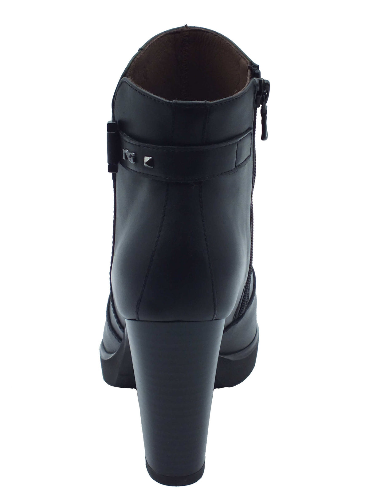 Nero Giardini Nero Giardini Tronchetti con tacco Donna I617270D Guanto Col. Nero pelle nero Nero