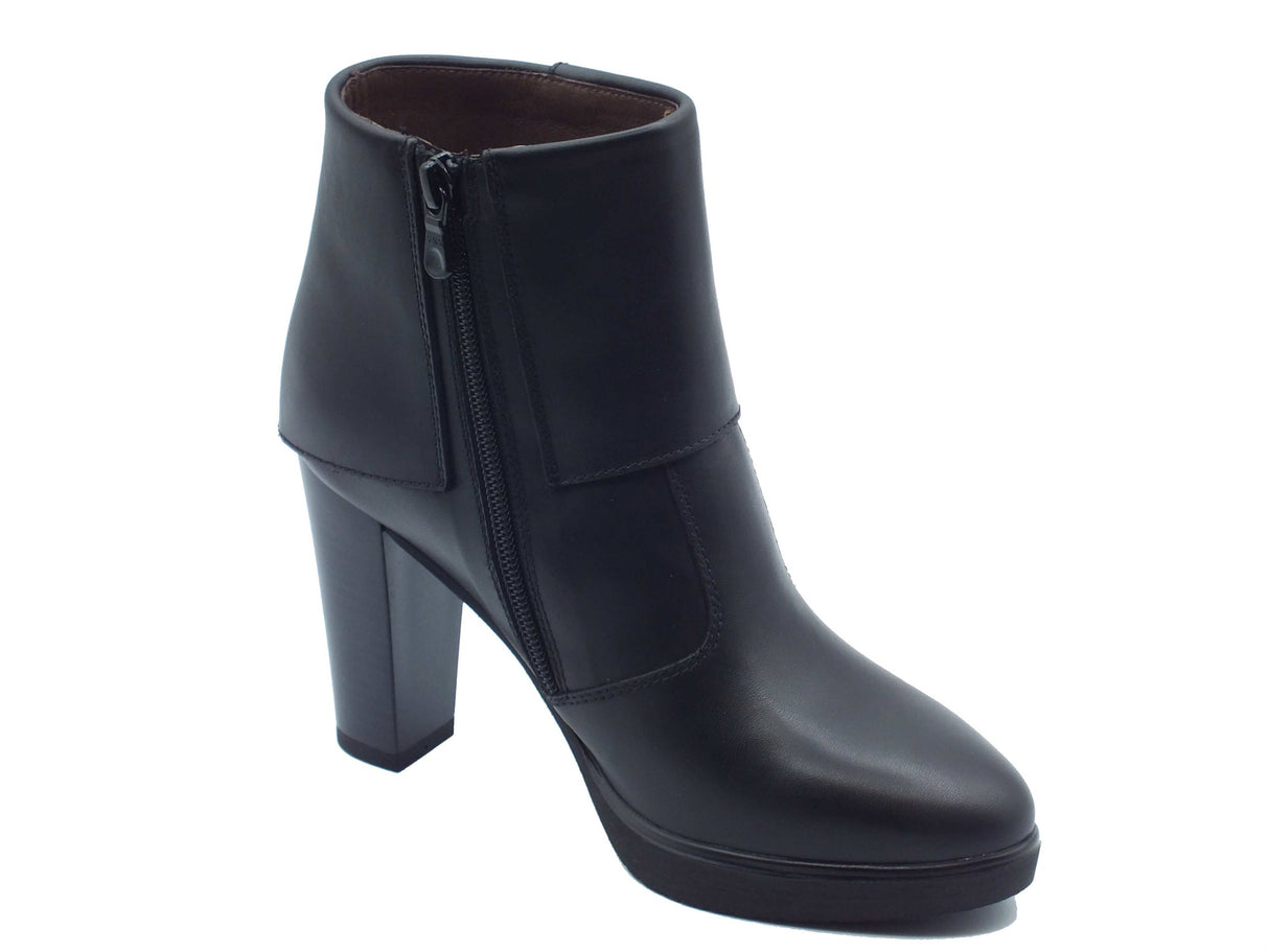 Nero Giardini Nero Giardini Tronchetti con tacco Donna I617273D Guanto Col. Nero pelle nero Nero