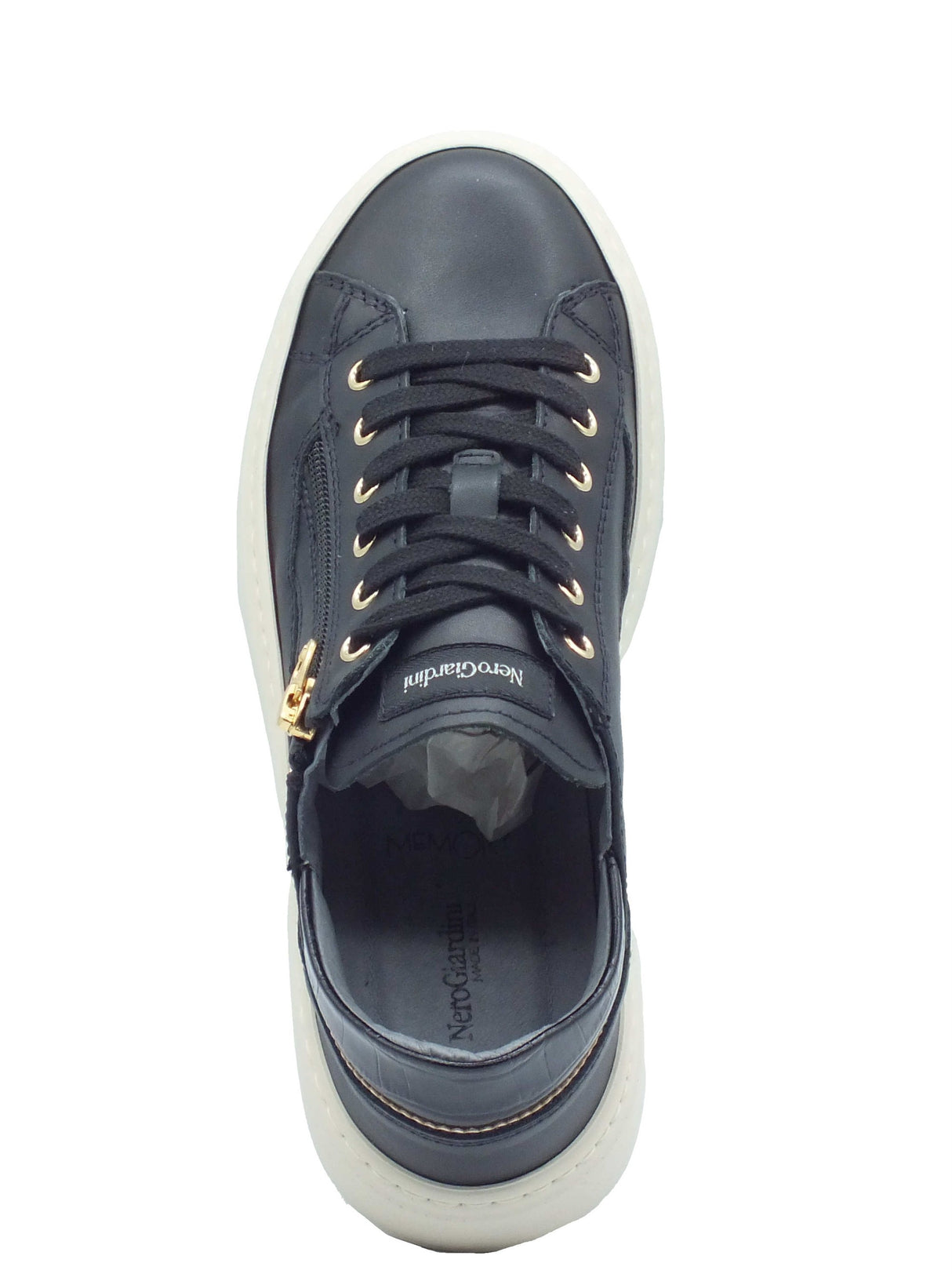 Nero Giardini Nero Giardini Sneakers Donna I617500D Guanto Nero pelle nero Nero