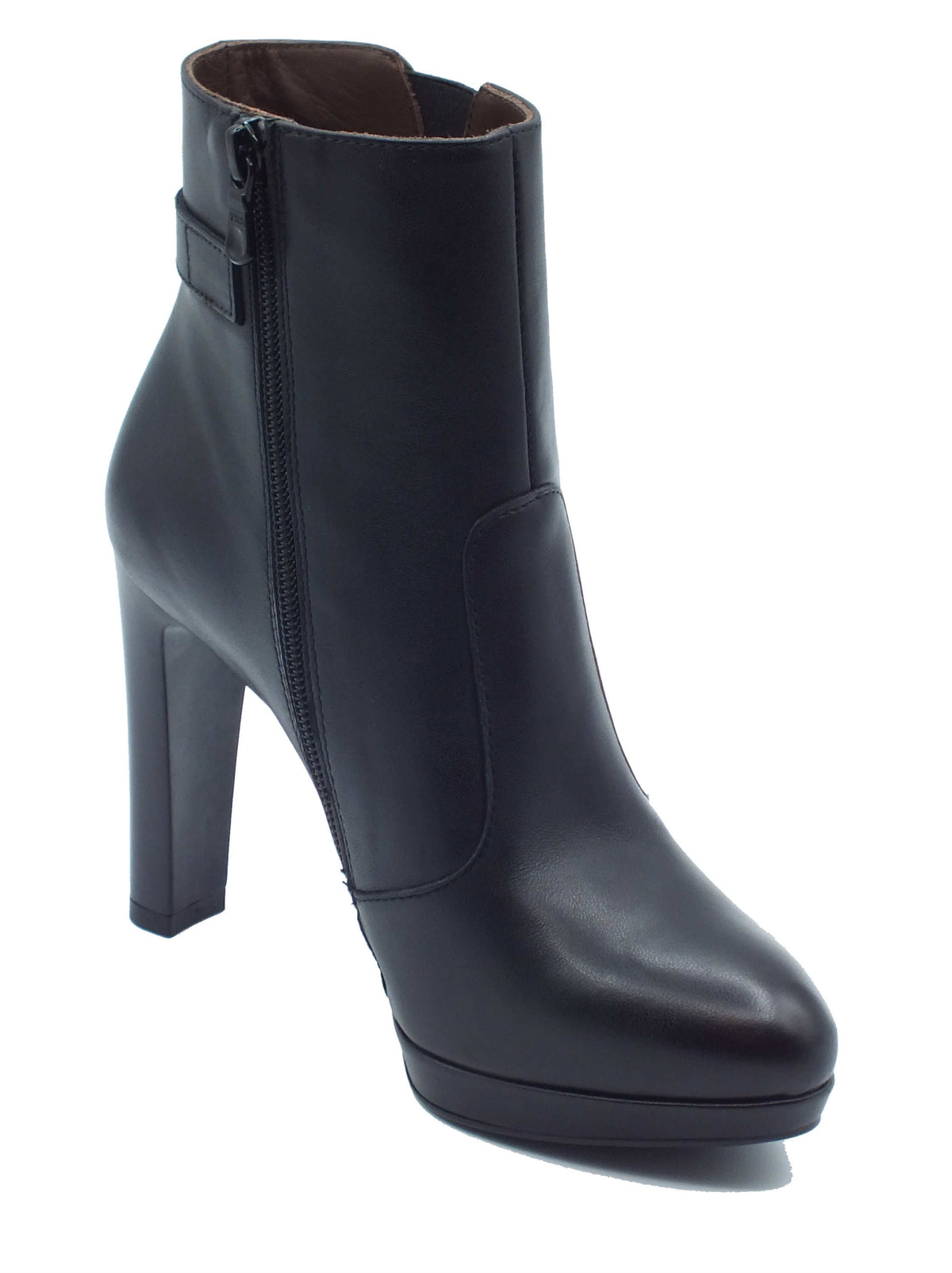 Nero Giardini Nero Giardini Tronchetti con tacco Donna I617810DE Nappa Col. Nero pelle nero Nero