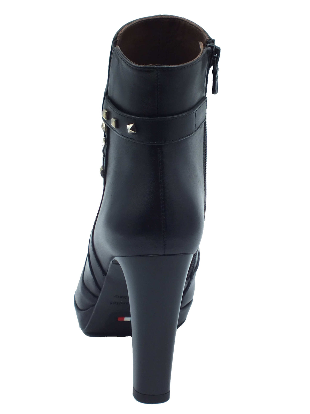 Nero Giardini Nero Giardini Tronchetti con tacco Donna I617810DE Nappa Col. Nero pelle nero Nero