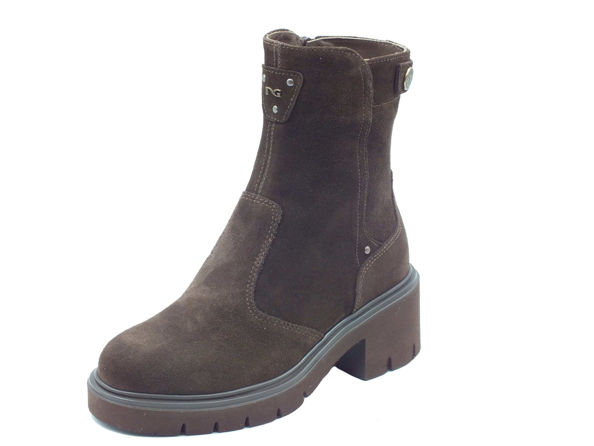 Nero Giardini Nero Giardini Tronchetti con tacco Donna I618054D Arold Col. T.Moro pelle marrone Testa di Moro