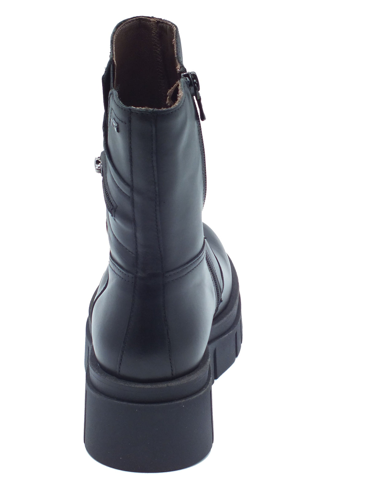 Nero Giardini Nero Giardini Tronchetti con zeppa Donna I618100D Guanto Col. Nero pelle nero Nero