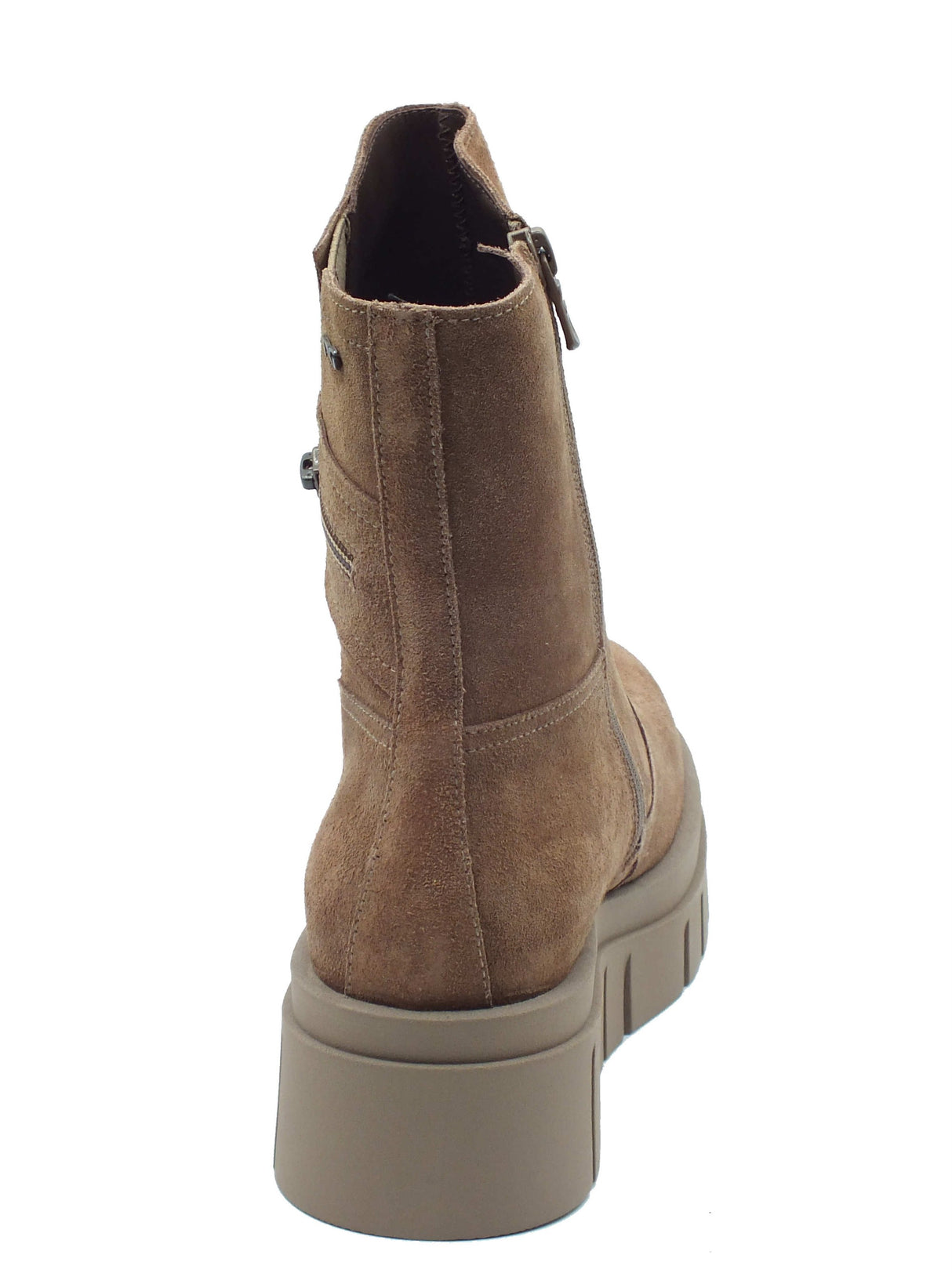 Nero Giardini Nero Giardini Tronchetti con zeppa Donna I618101D Velour Col. Mou pelle marrone Mou