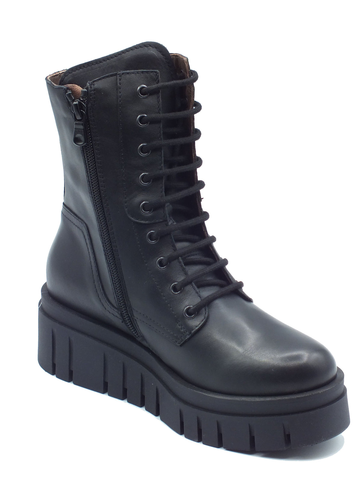 Nero Giardini Nero Giardini Tronchetti con zeppa Donna I618103D Guanto Col. Nero pelle nero Nero