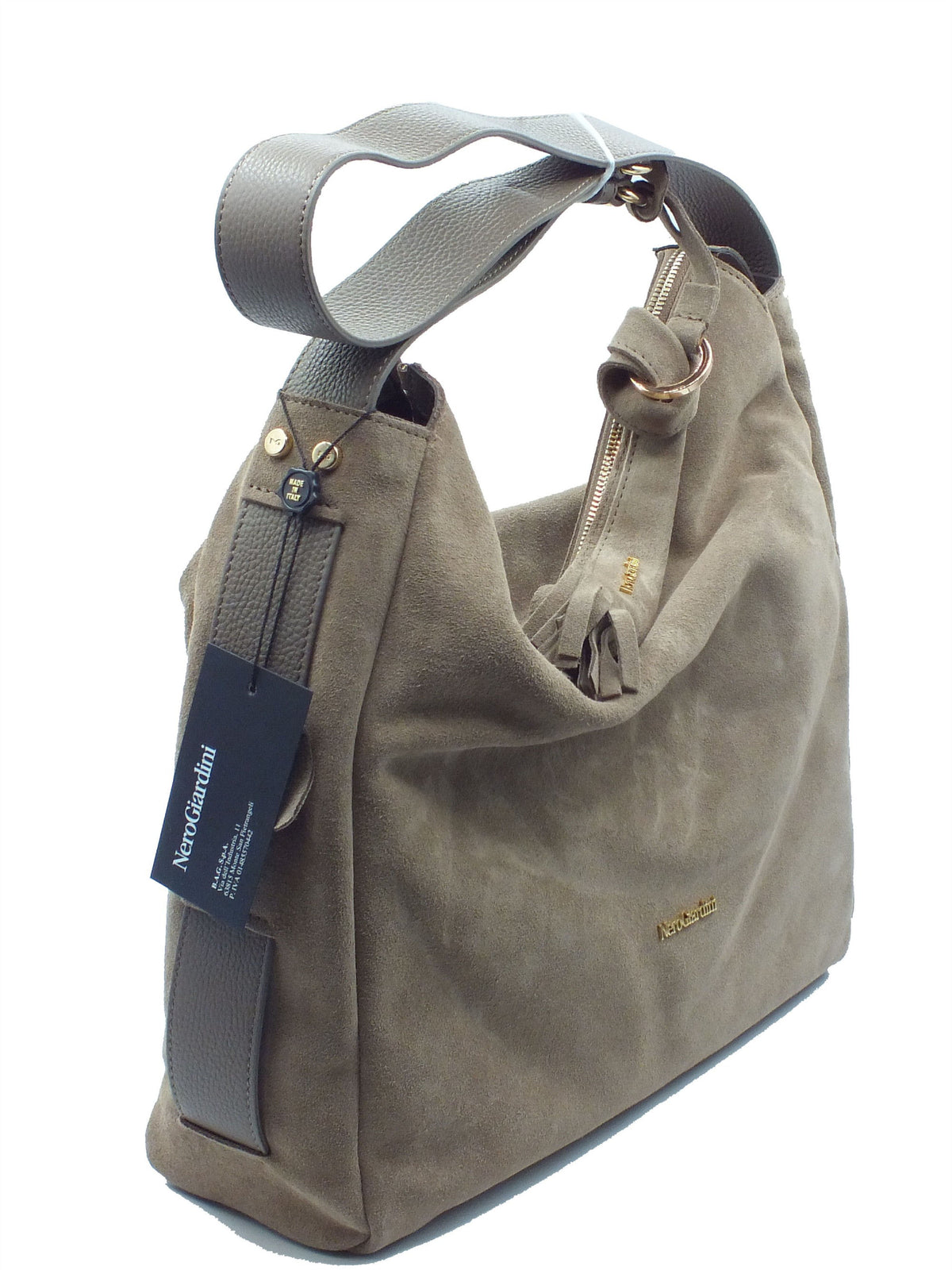 Nero Giardini Nero Giardini Borse Donna I644330D Camoscio Col. Fango pelle marrone Fango