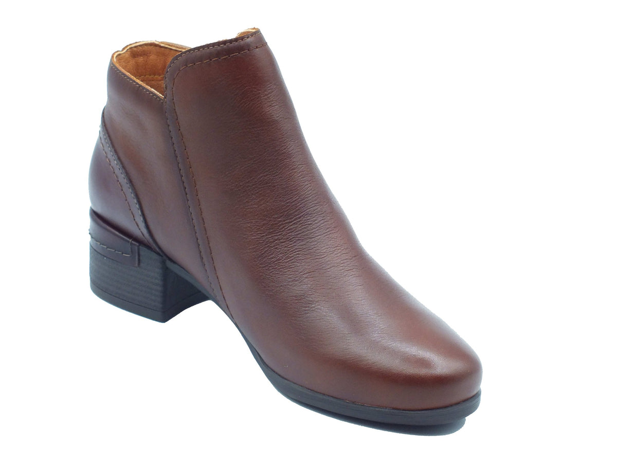 Pikolinos Pikolinos Tronchetti con tacco Donna W6W-8648 Malaga Cuero pelle marrone Cuero