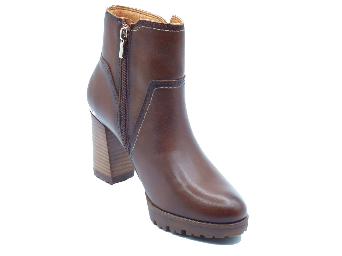 Pikolinos Pikolinos Tronchetti con tacco Donna W7M-8730 Connelly Cuero pelle marrone Cuero