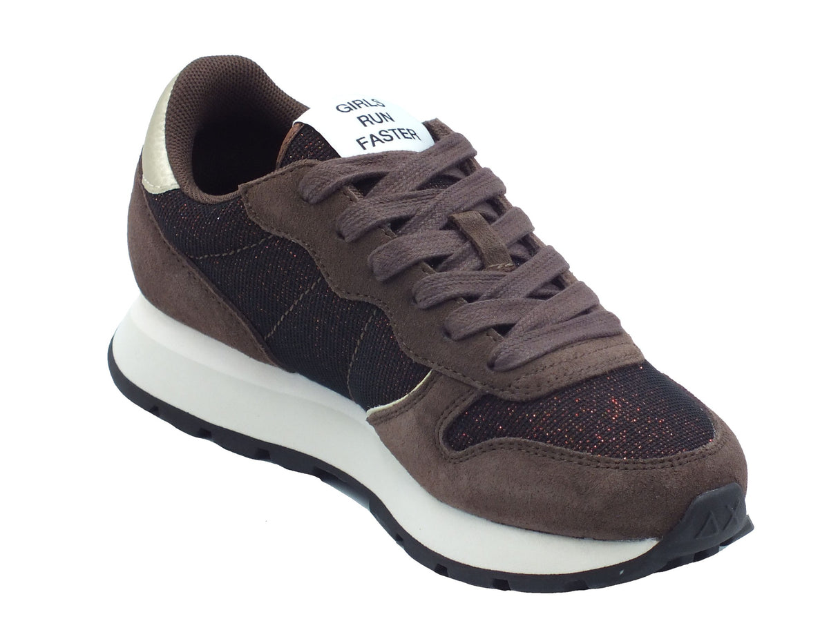 SUN68 SUN68 Sportive Donna Z46204 Ally Glitter Textile Marrone pelle marrone Marrone
